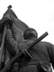 Former Statue of the Soviet soldier that sat on top of Gellert Hill