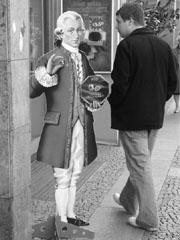 Tony seemed more interested in What Mozart was selling than the great man himself.